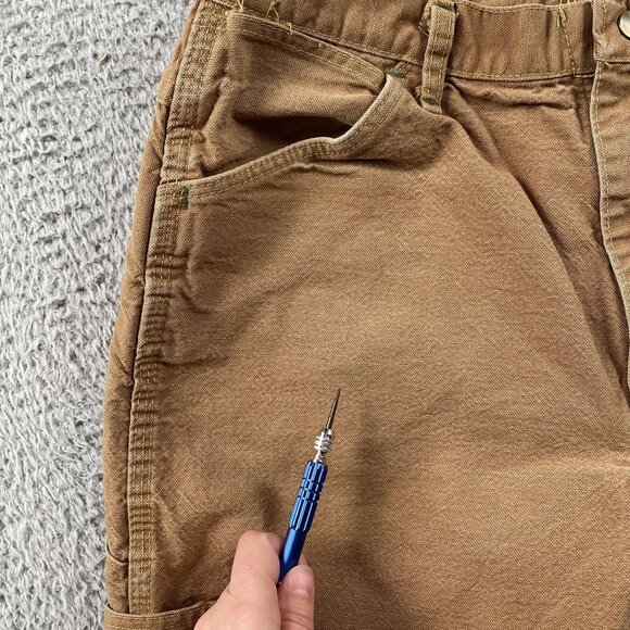 Bulwark FR Pants Mens 36x32 Tan Carpenter Pants Workwear Canvas - Picture 10 of 11